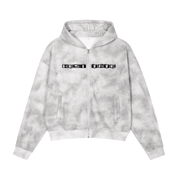 Camo Zip-Up Fleece Hoodie